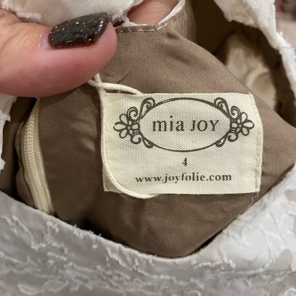 New! Joyfolie Kassia dress in bone white size 4 or 5 - Picture 8 of 11